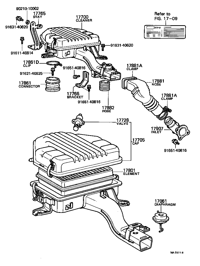  TOWN MASTERACE V WG |  AIR CLEANER