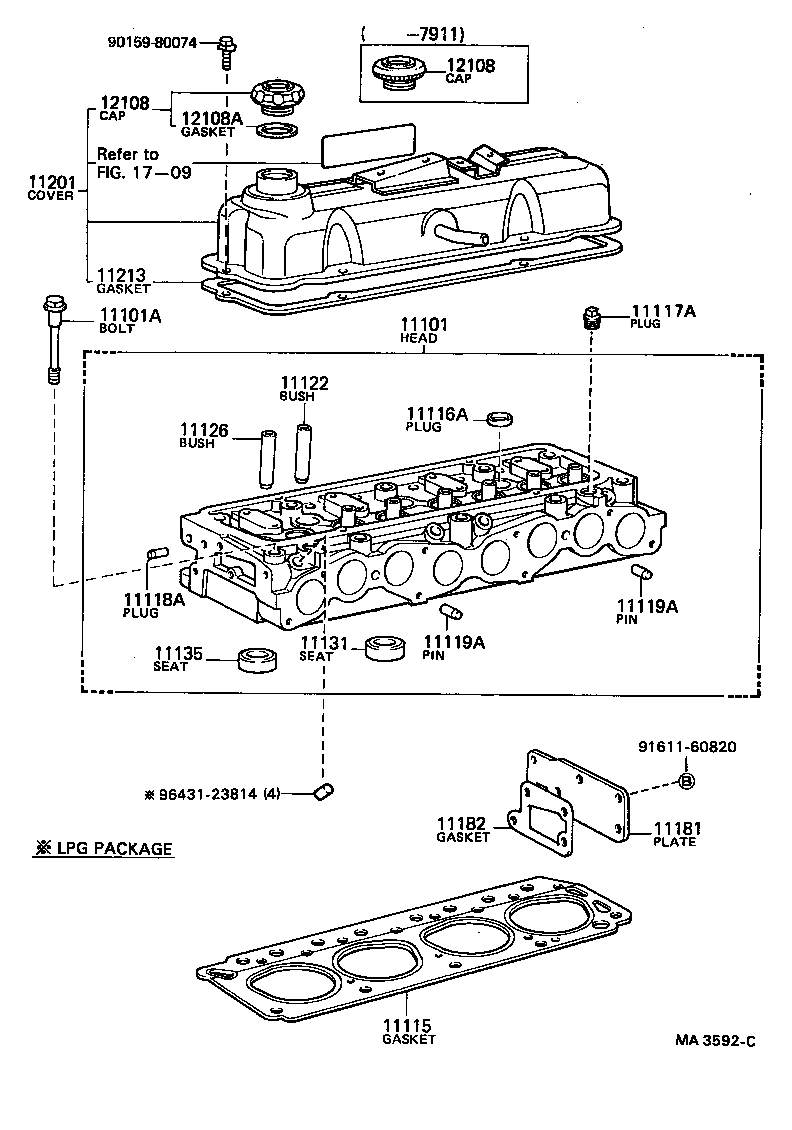  DYNA TOYOACE |  CYLINDER HEAD