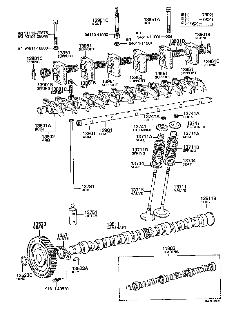  LAND CRUISER VAN |  CAMSHAFT VALVE