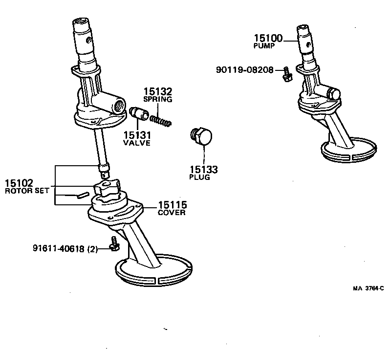  CARINA FR |  ENGINE OIL PUMP