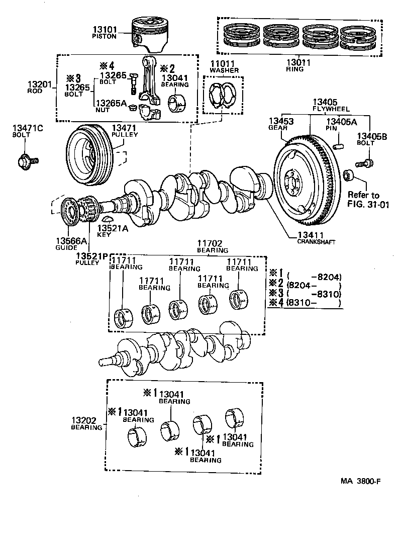  CARINA FR |  CRANKSHAFT PISTON