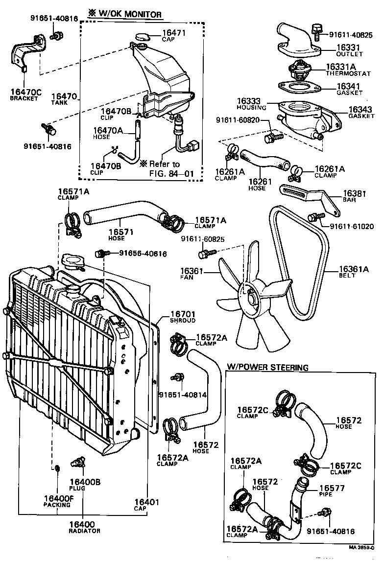  DYNA |  RADIATOR WATER OUTLET