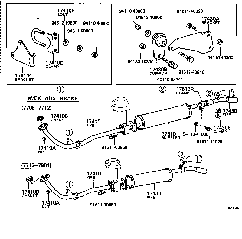  DYNA TOYOACE |  EXHAUST PIPE