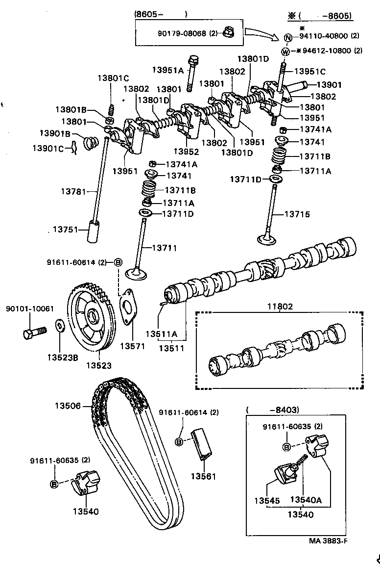  TOWN MASTERACE V WG |  CAMSHAFT VALVE