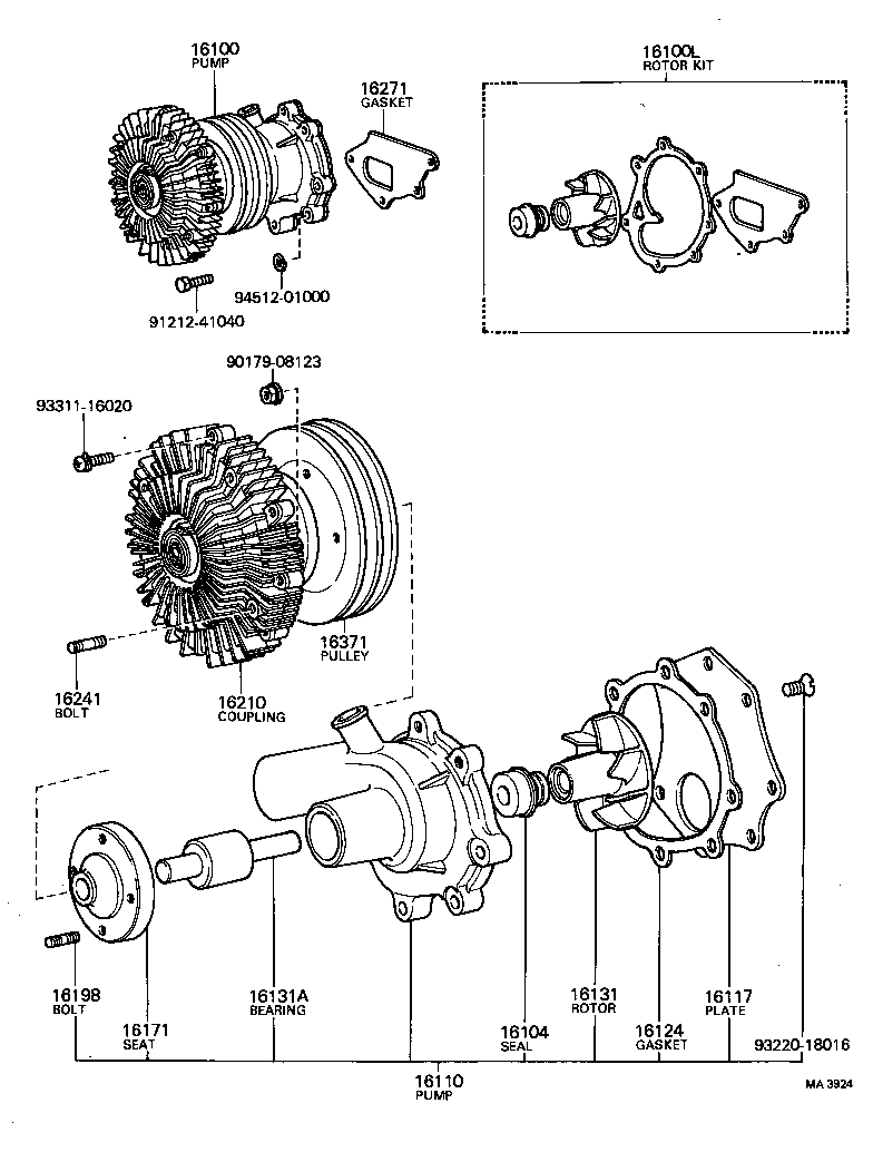  LAND CRUISER VAN |  WATER PUMP