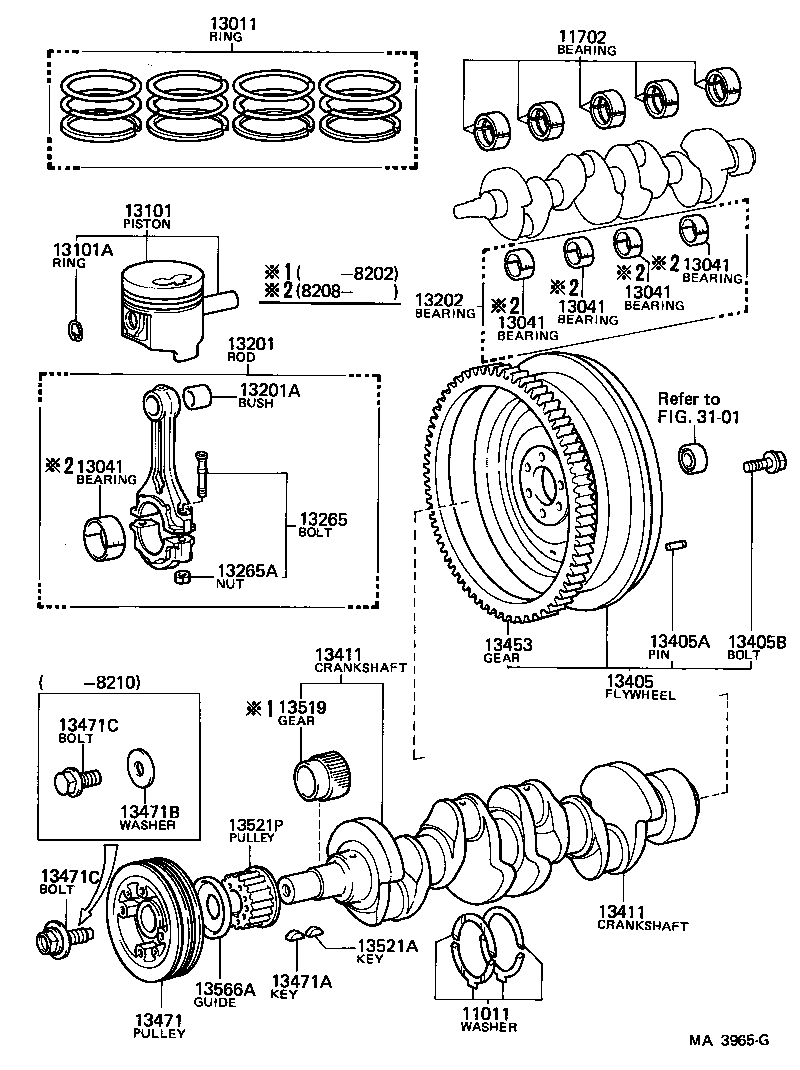  CROWN |  CRANKSHAFT PISTON