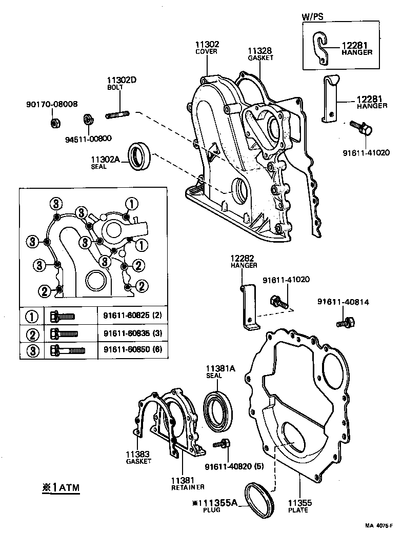  SPRINTER |  TIMING GEAR COVER REAR END PLATE