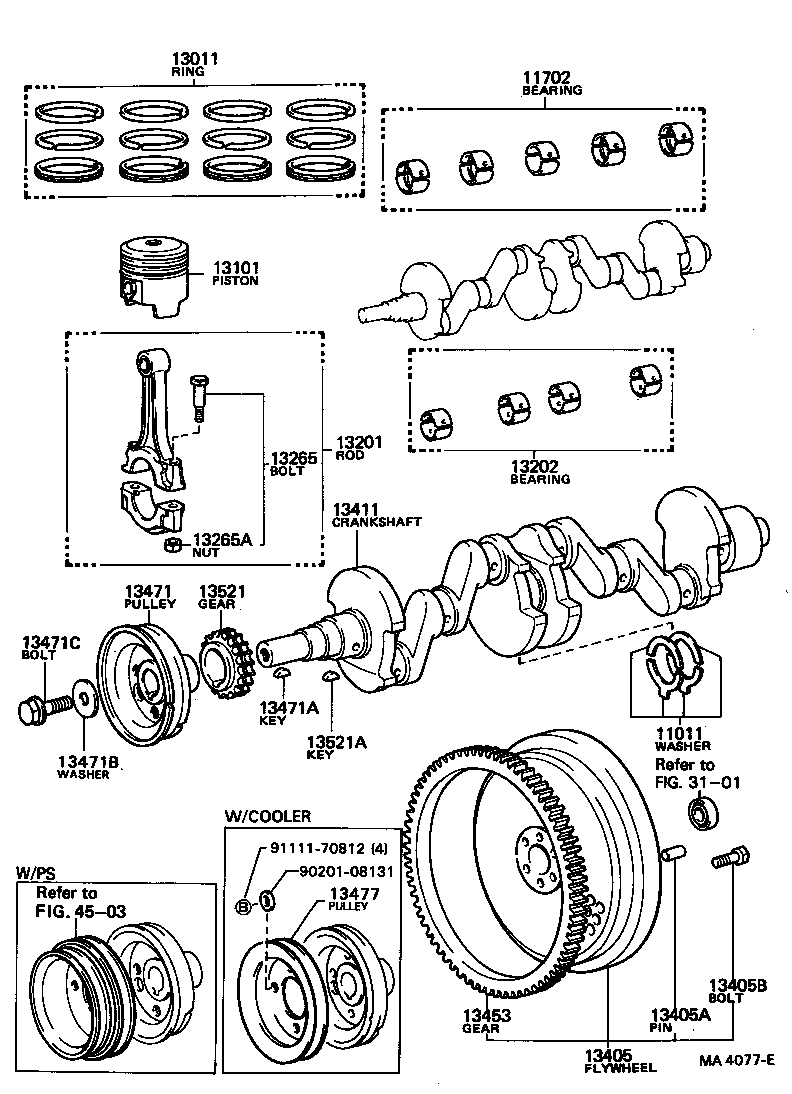  CRESTA |  CRANKSHAFT PISTON