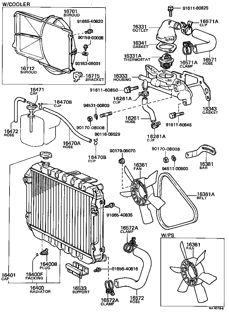  SPRINTER |  RADIATOR WATER OUTLET