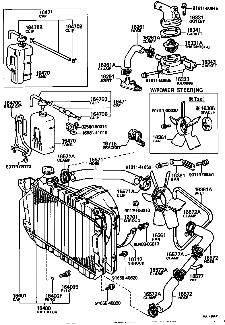  CROWN |  RADIATOR WATER OUTLET