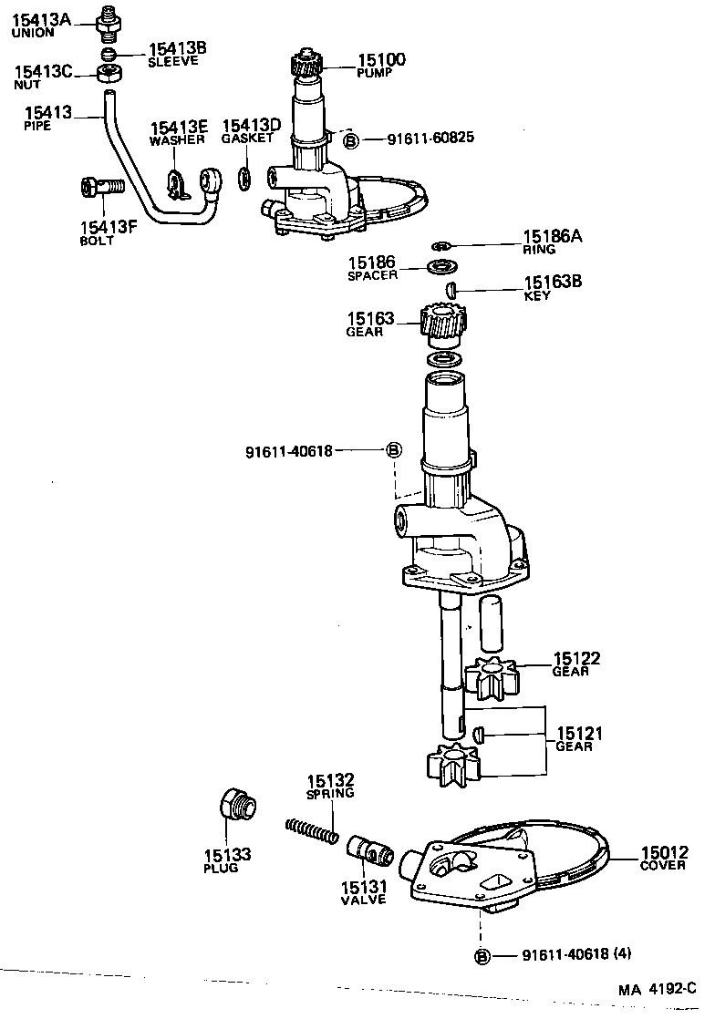  CROWN |  ENGINE OIL PUMP