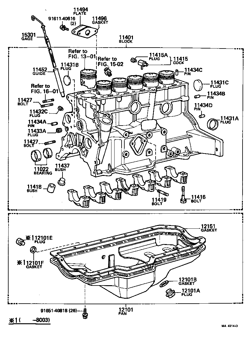  CROWN |  CYLINDER BLOCK