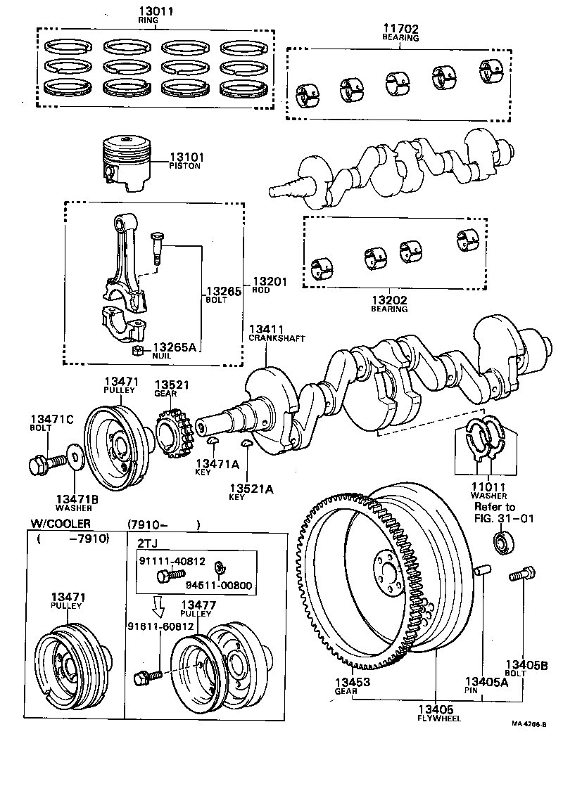  TOWN MASTERACE V WG |  CRANKSHAFT PISTON