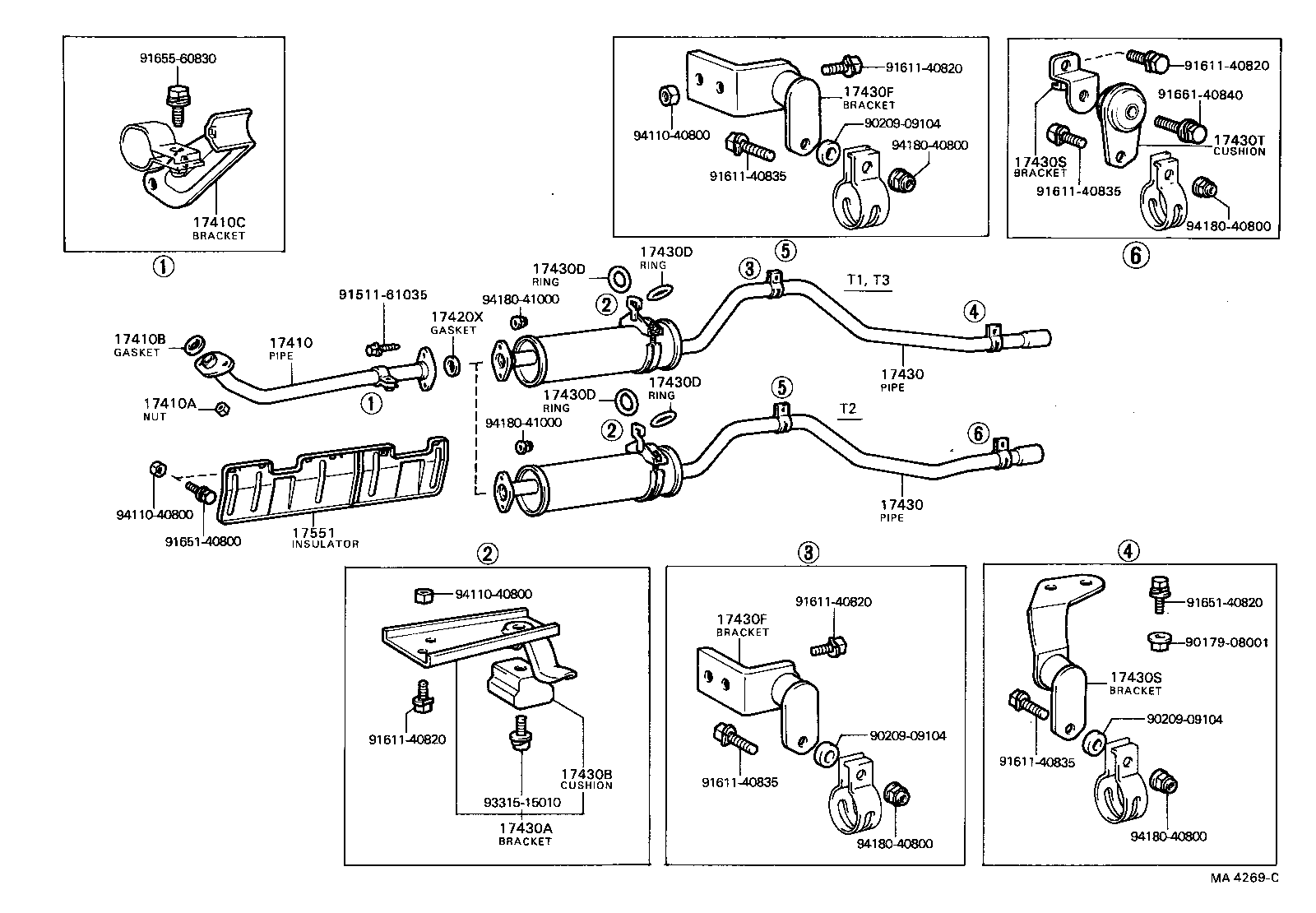  TOWN MASTERACE V WG |  EXHAUST PIPE