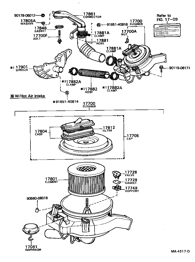  TOWN MASTERACE V WG |  AIR CLEANER