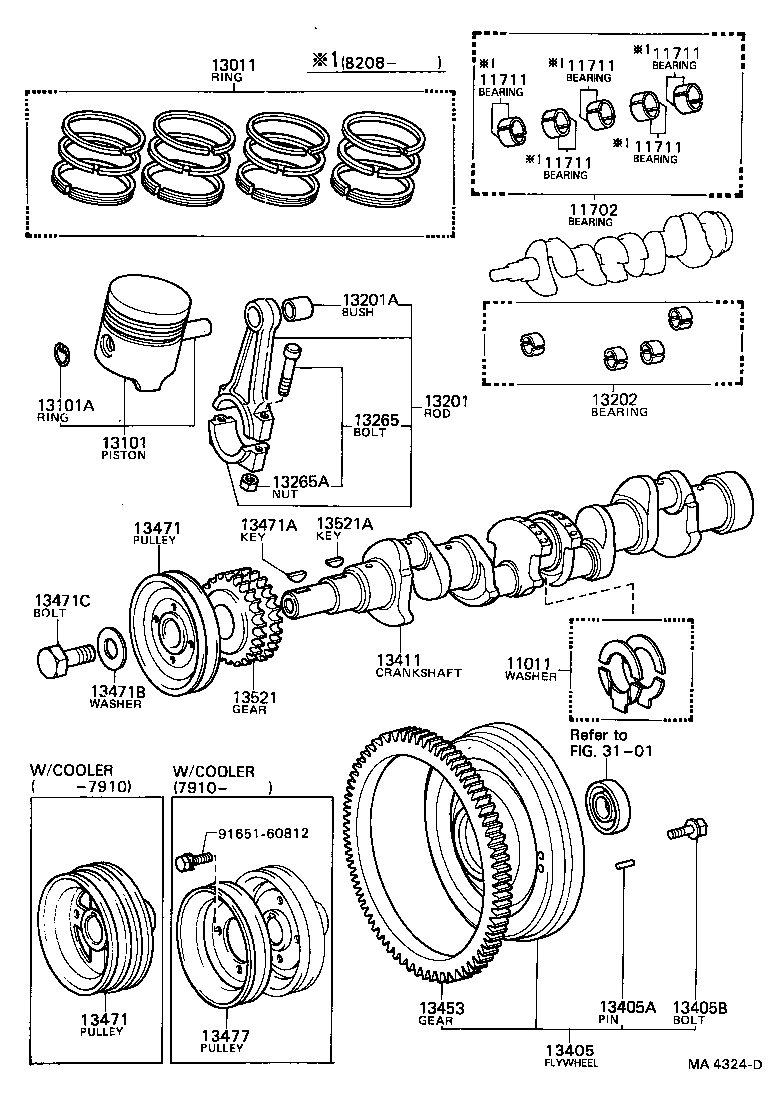  TOWN MASTERACE V WG |  CRANKSHAFT PISTON