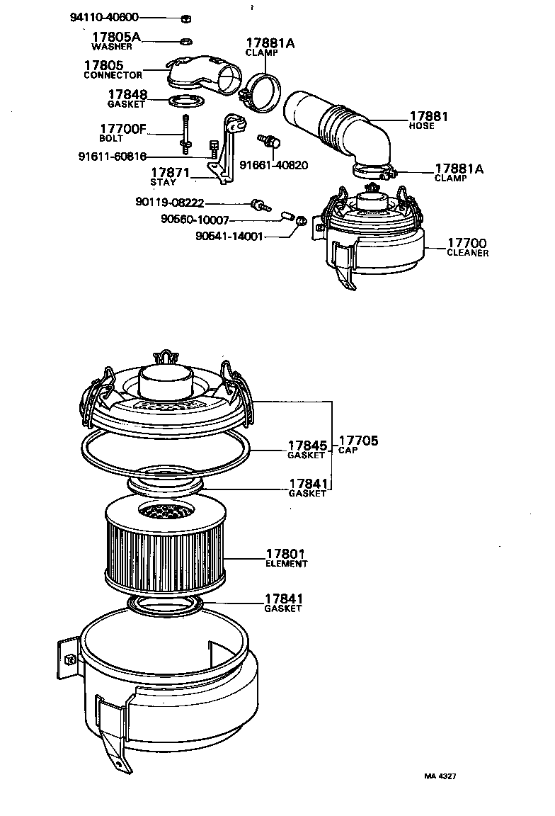  TOWN MASTERACE V WG |  AIR CLEANER