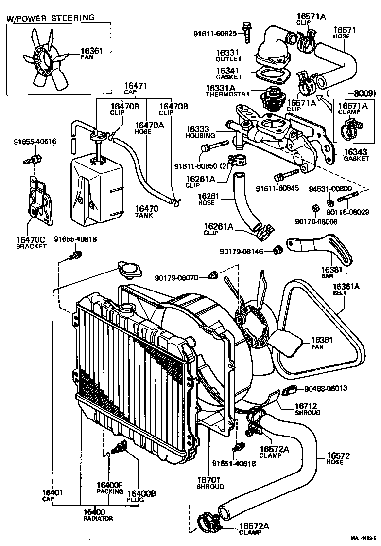  CRESTA |  RADIATOR WATER OUTLET