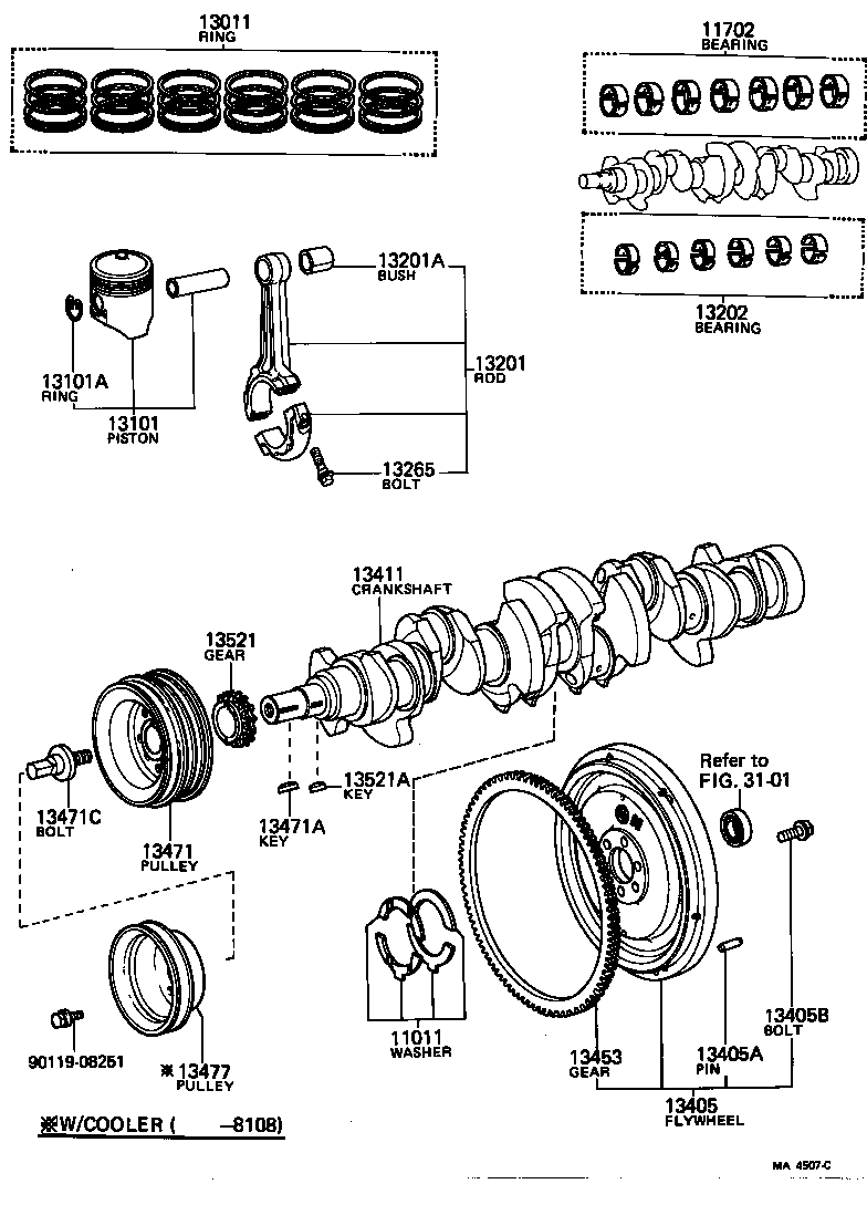  CROWN |  CRANKSHAFT PISTON