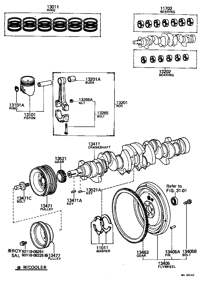  CROWN |  CRANKSHAFT PISTON