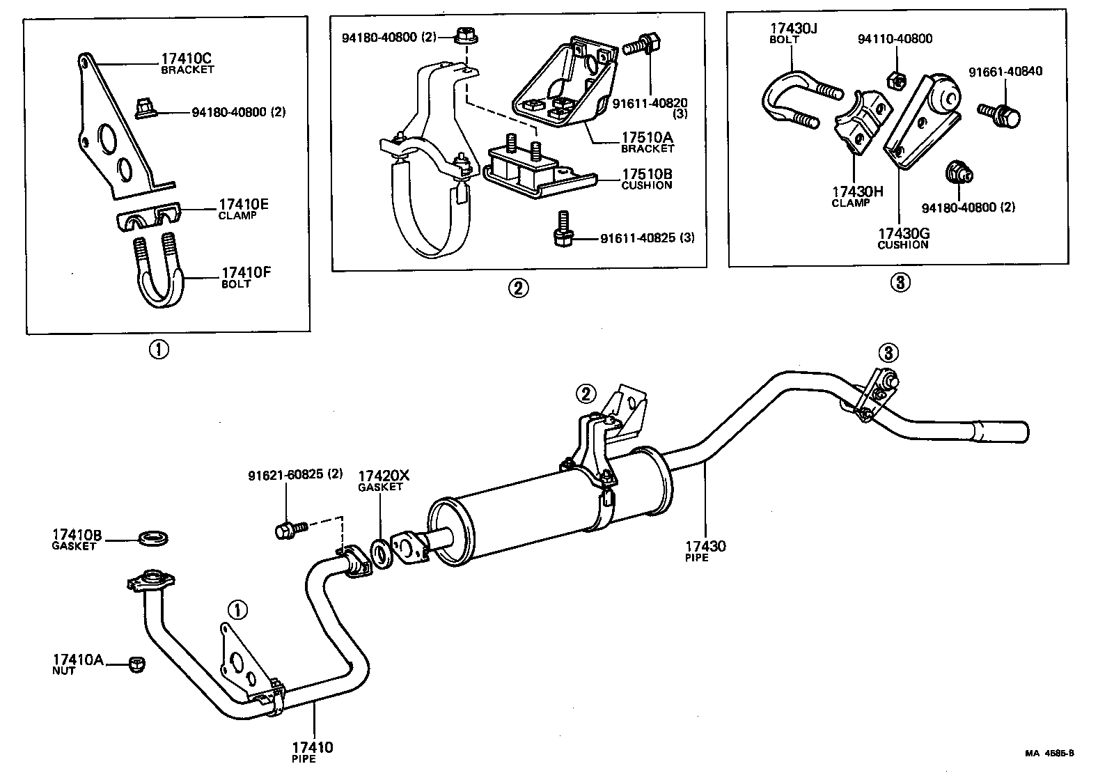  TOYOACE |  EXHAUST PIPE