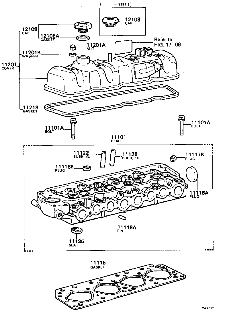  TOWN MASTERACE V WG |  CYLINDER HEAD