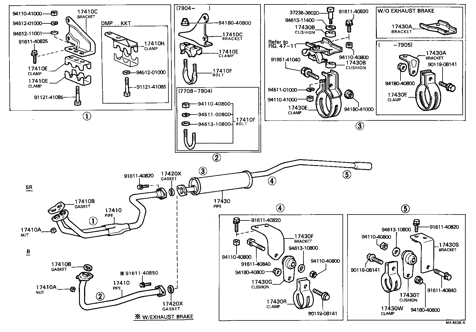  DYNA TOYOACE |  EXHAUST PIPE