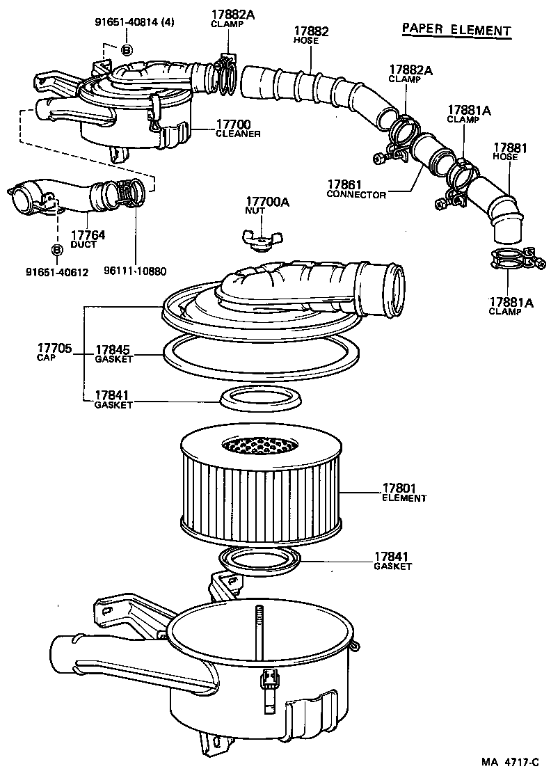  LAND CRUISER VAN |  AIR CLEANER