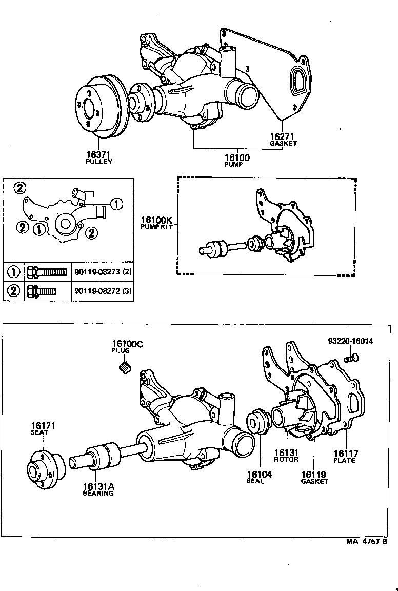  TOYOACE |  WATER PUMP