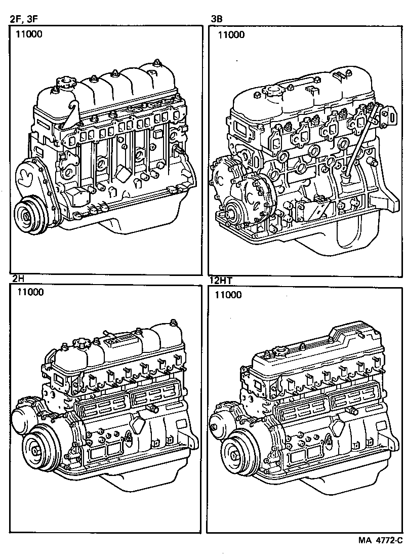  LAND CRUISER VAN |  PARTIAL ENGINE ASSEMBLY