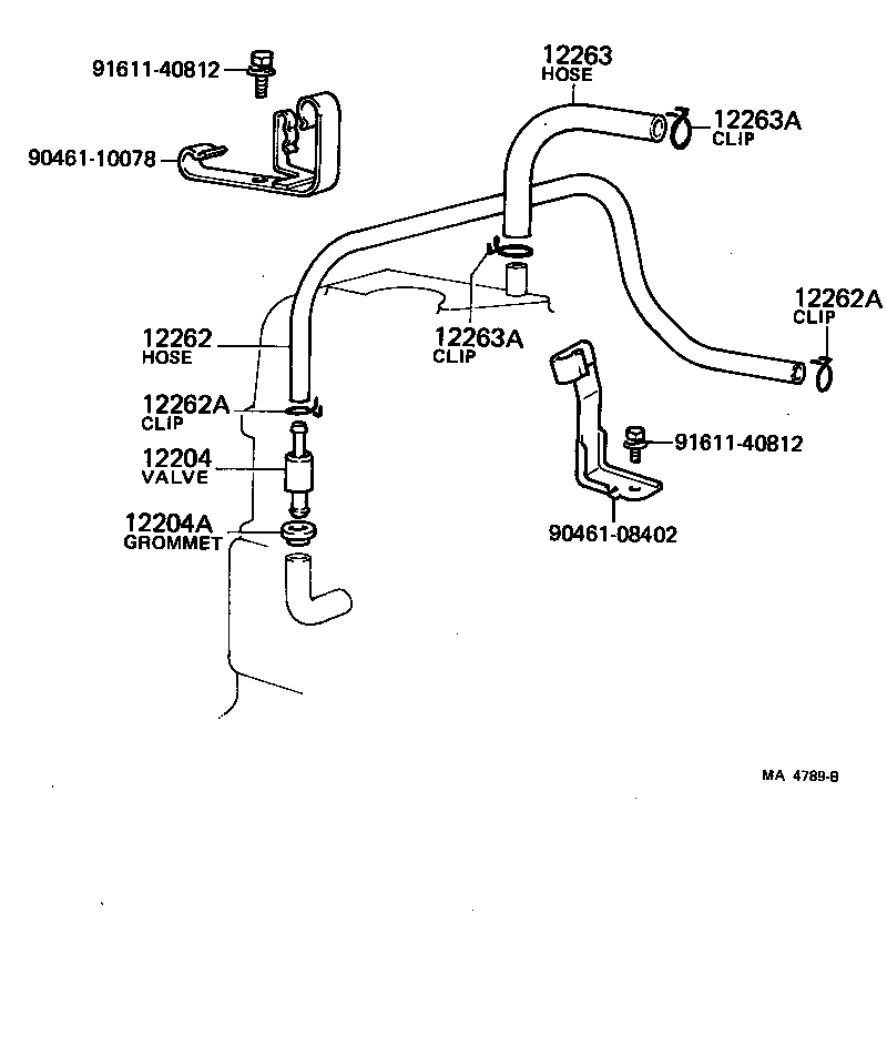  LAND CRUISER VAN |  VENTILATION HOSE