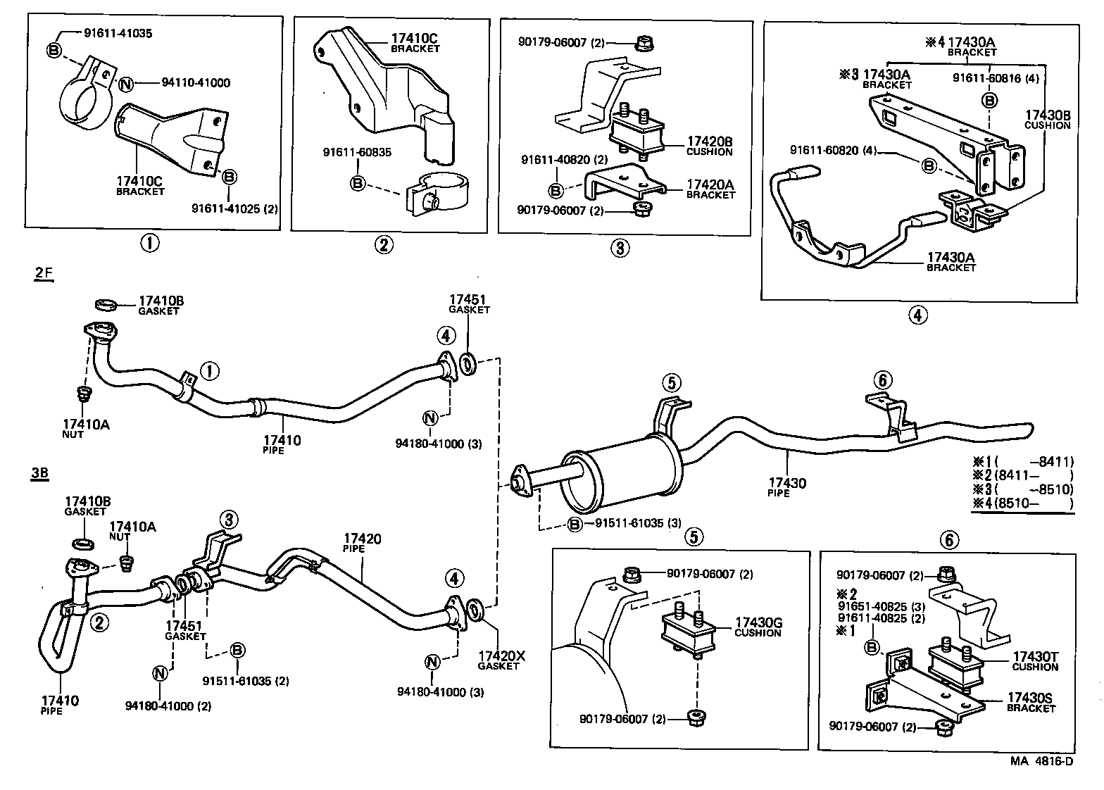  LAND CRUISER VAN |  EXHAUST PIPE