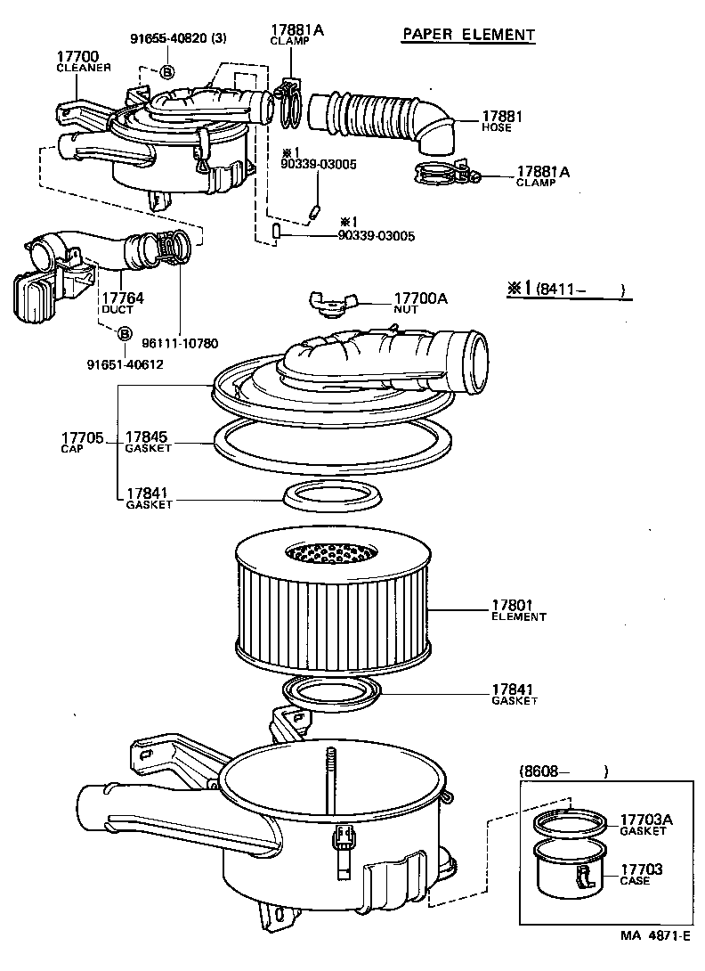  LAND CRUISER VAN |  AIR CLEANER
