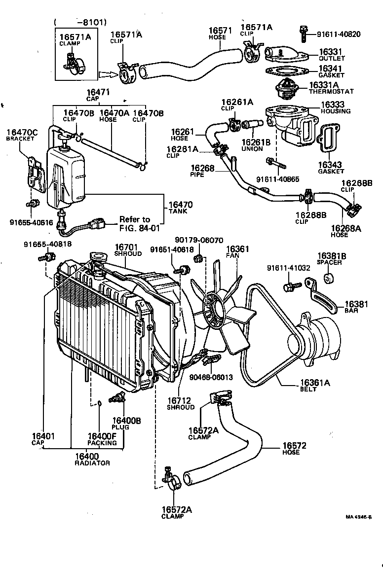  CHASER |  RADIATOR WATER OUTLET