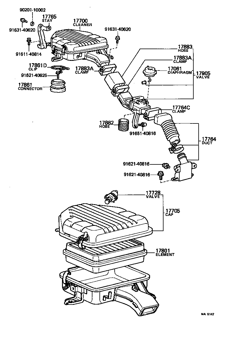  LITE TOWNACE TRUCK |  AIR CLEANER