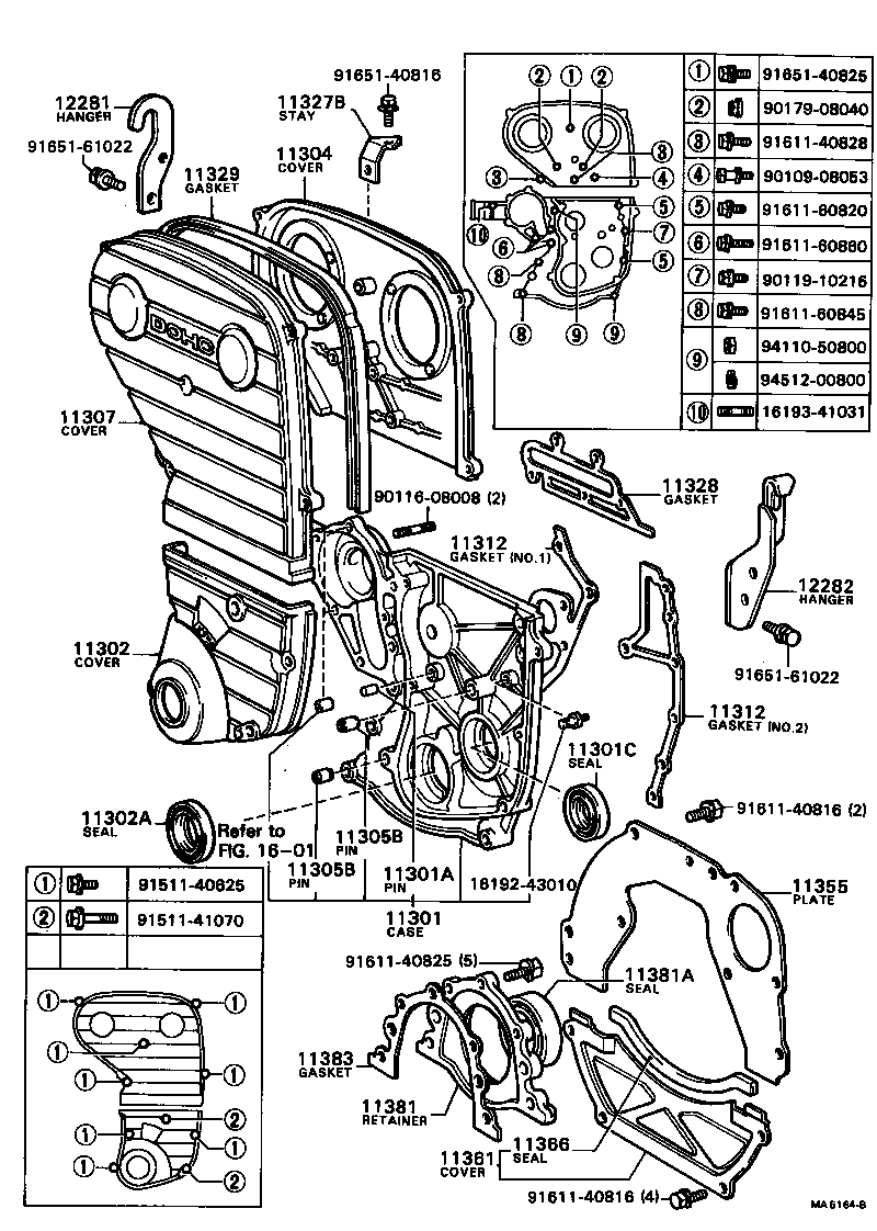  CROWN |  TIMING GEAR COVER REAR END PLATE