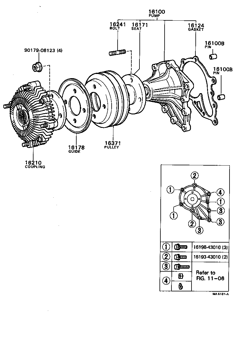  CROWN |  WATER PUMP