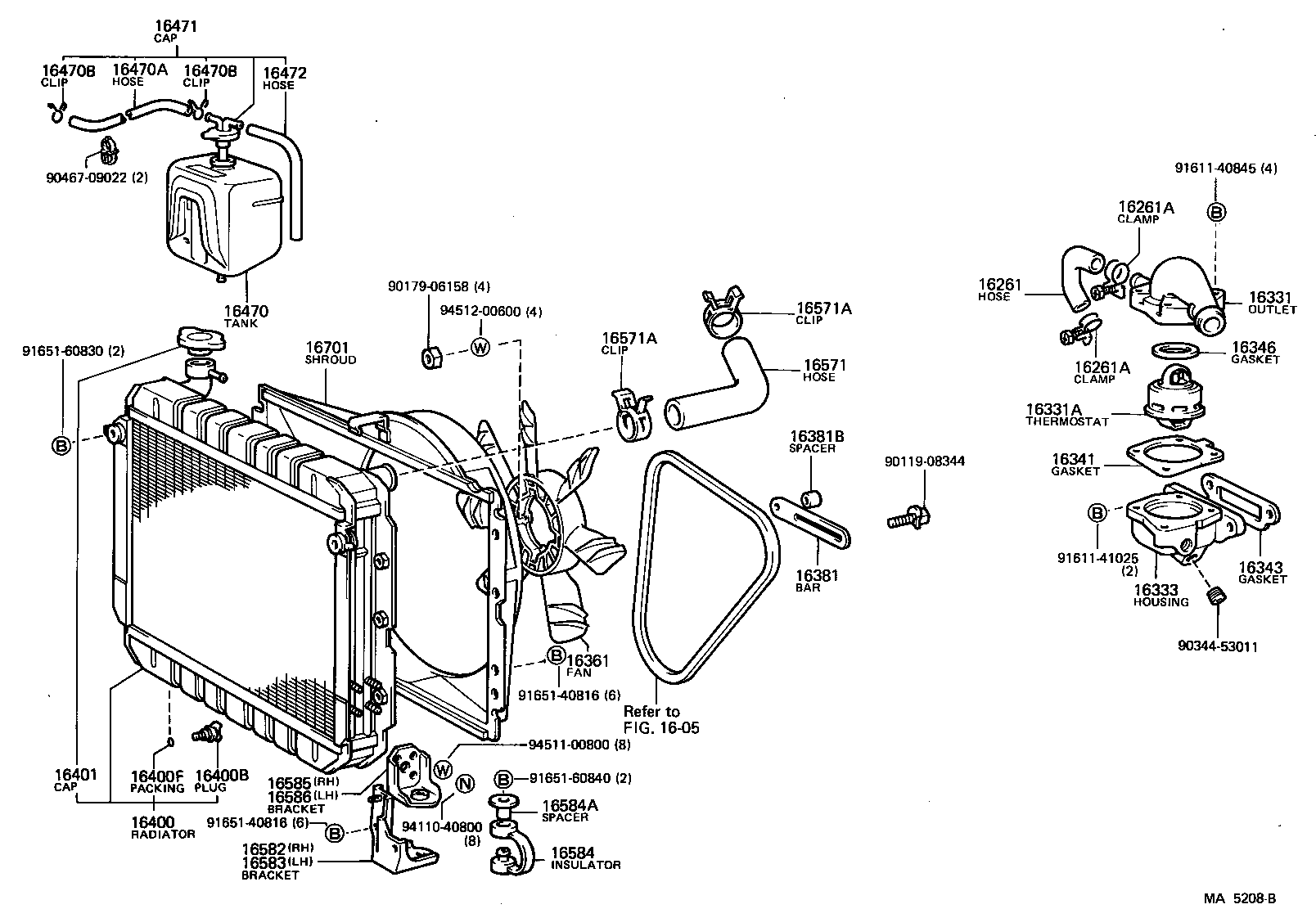  LAND CRUISER VAN |  RADIATOR WATER OUTLET