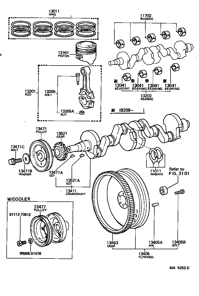  CARINA FR |  CRANKSHAFT PISTON