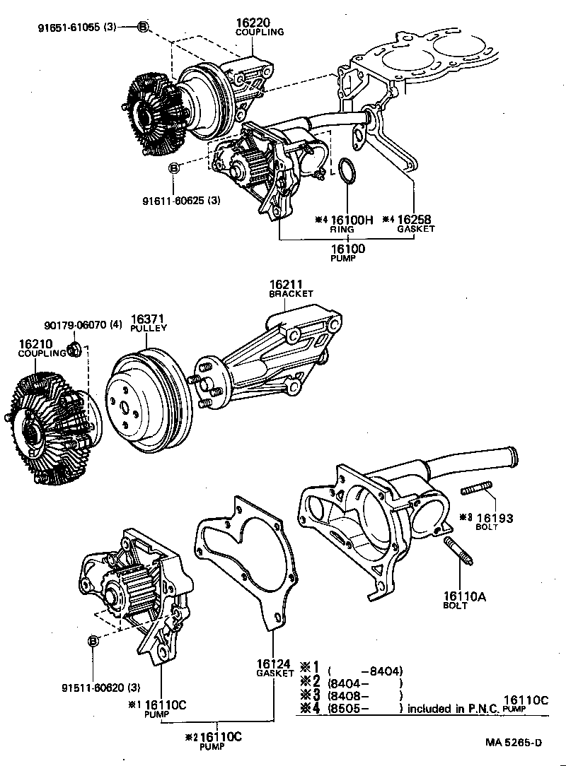  CARINA FR |  WATER PUMP