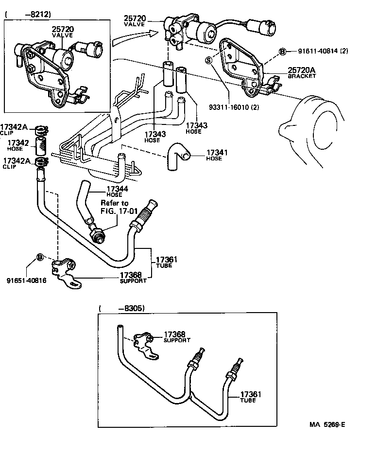  CARINA FR |  MANIFOLD AIR INJECTION SYSTEM