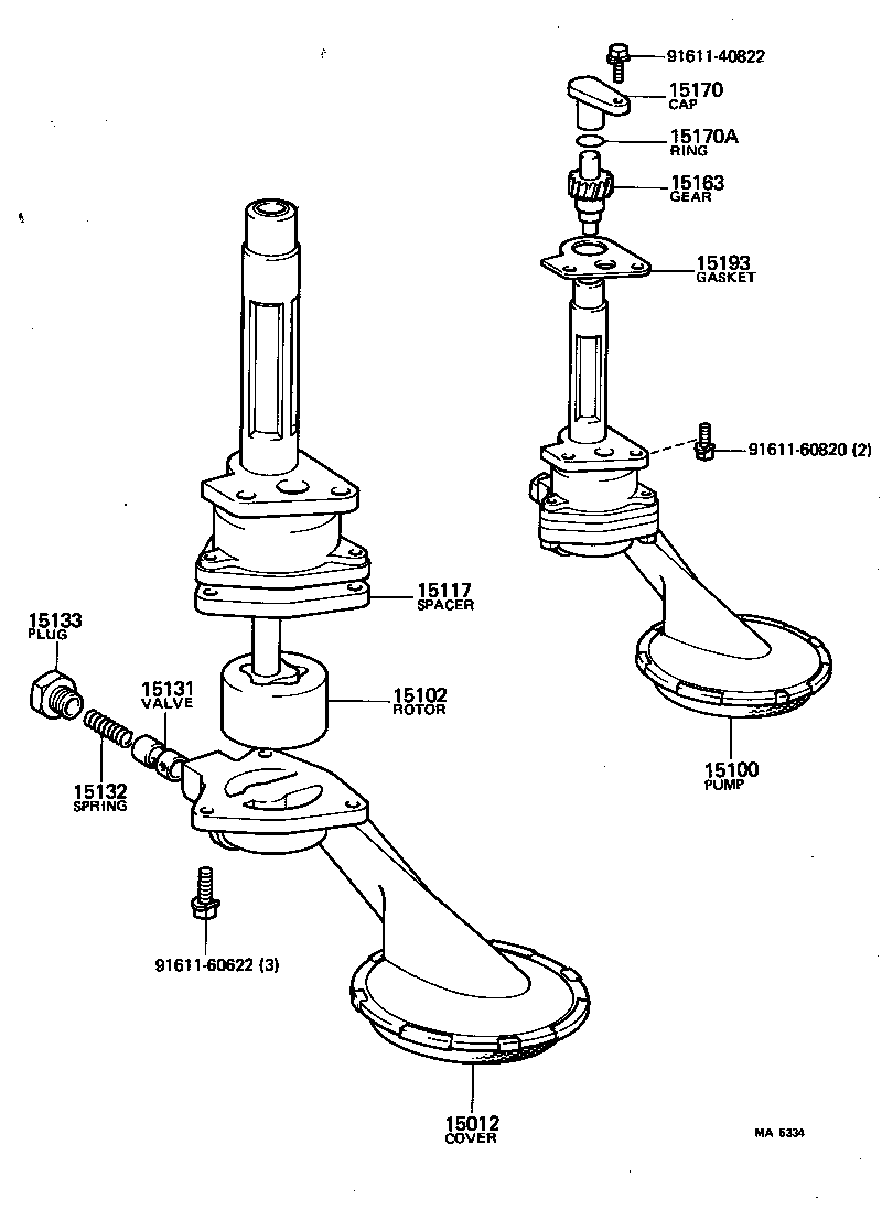  CARINA FR |  ENGINE OIL PUMP