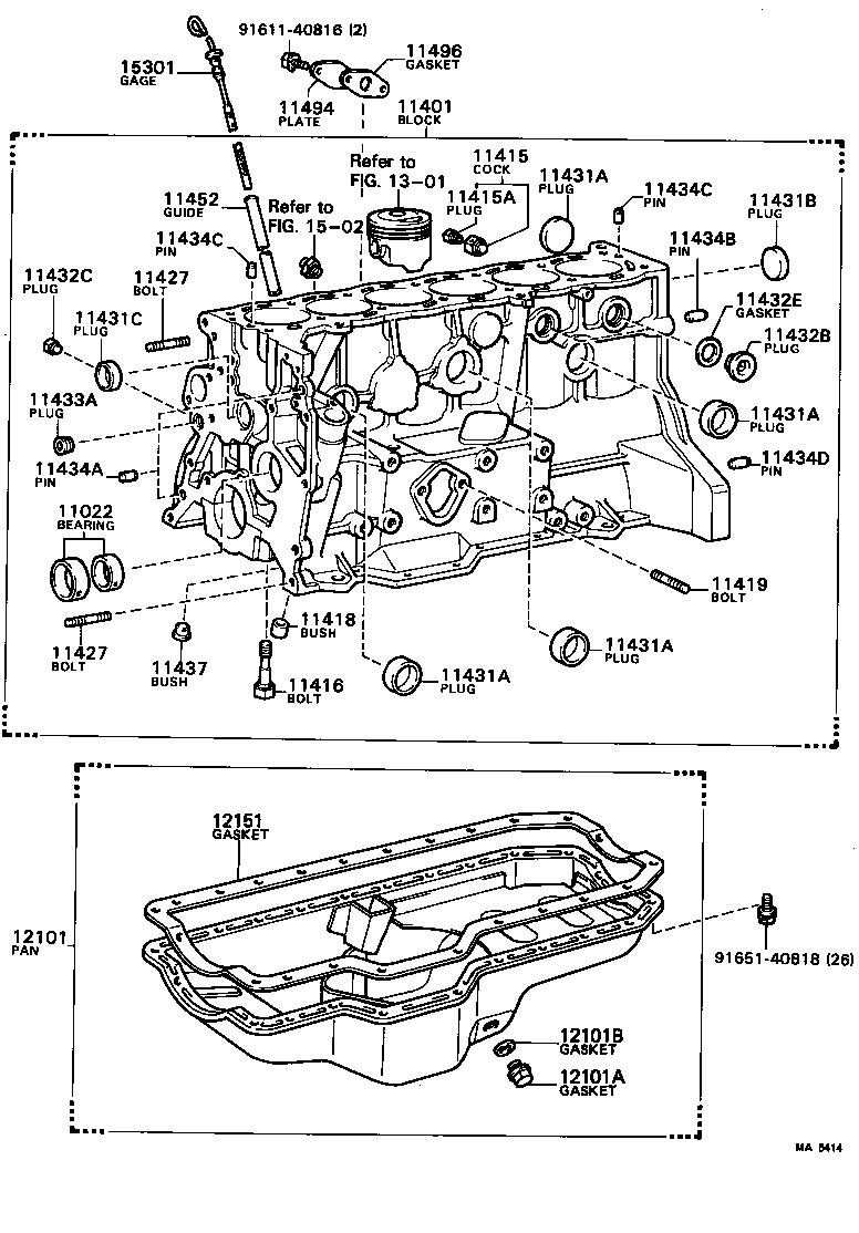  CROWN |  CYLINDER BLOCK