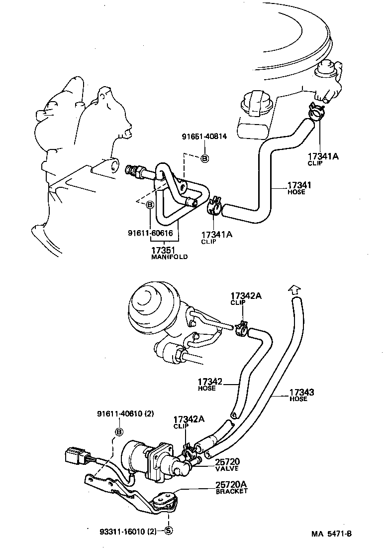  CARINA FR |  MANIFOLD AIR INJECTION SYSTEM