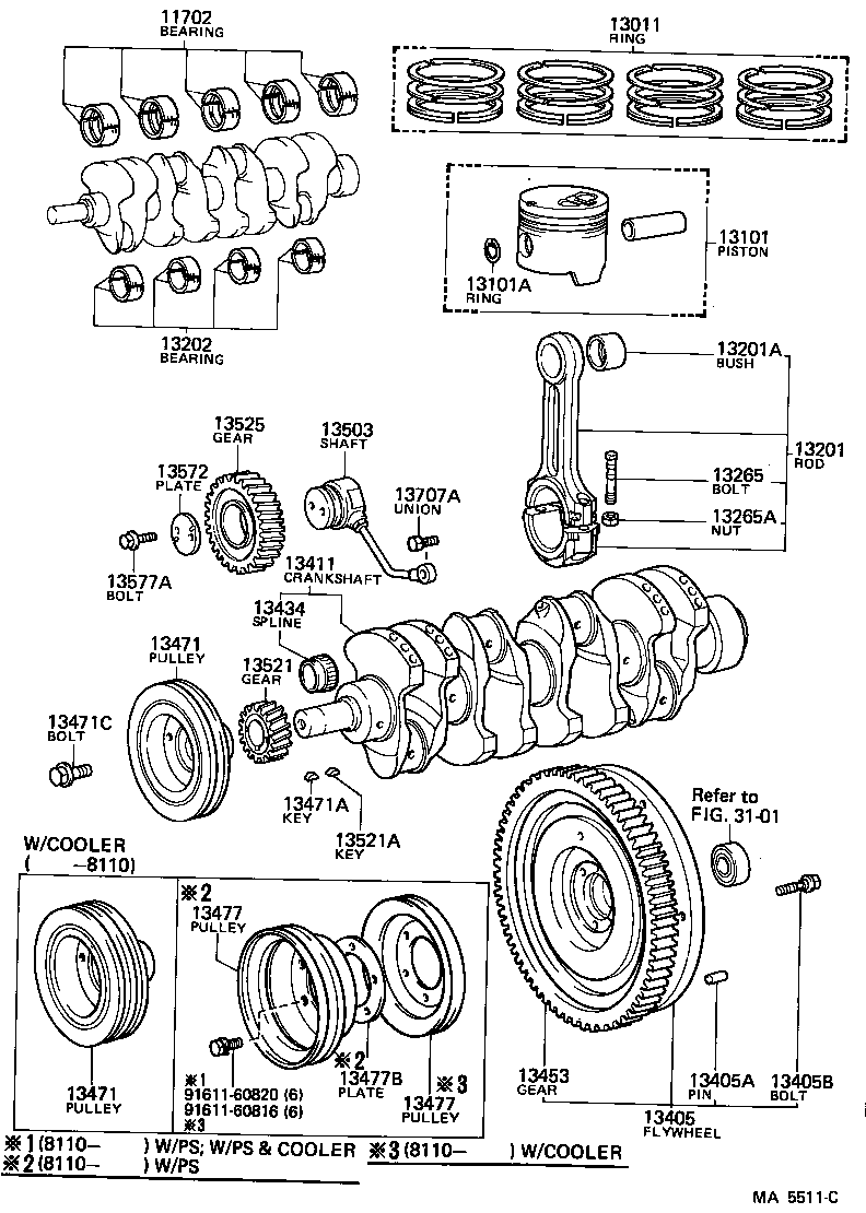  LAND CRUISER VAN |  CRANKSHAFT PISTON