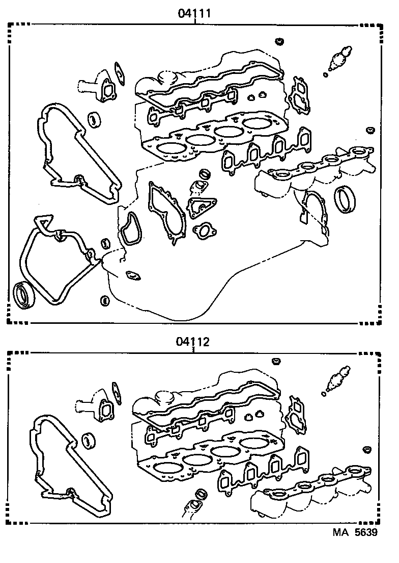  CARINA FR |  ENGINE OVERHAUL GASKET KIT