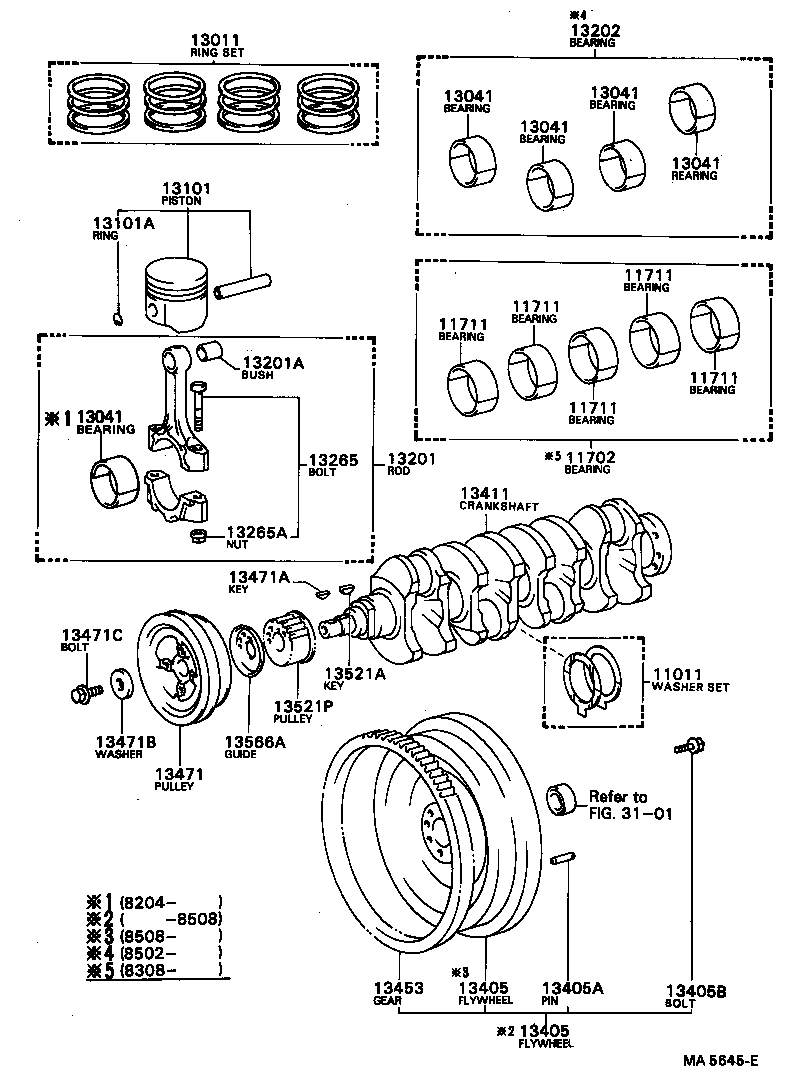  CARINA FR |  CRANKSHAFT PISTON