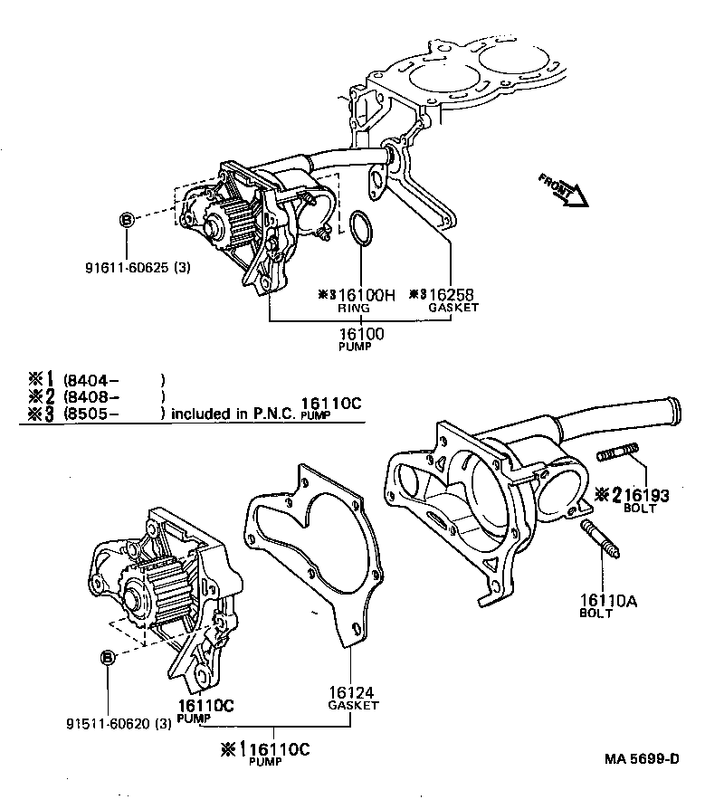  CORONA |  WATER PUMP