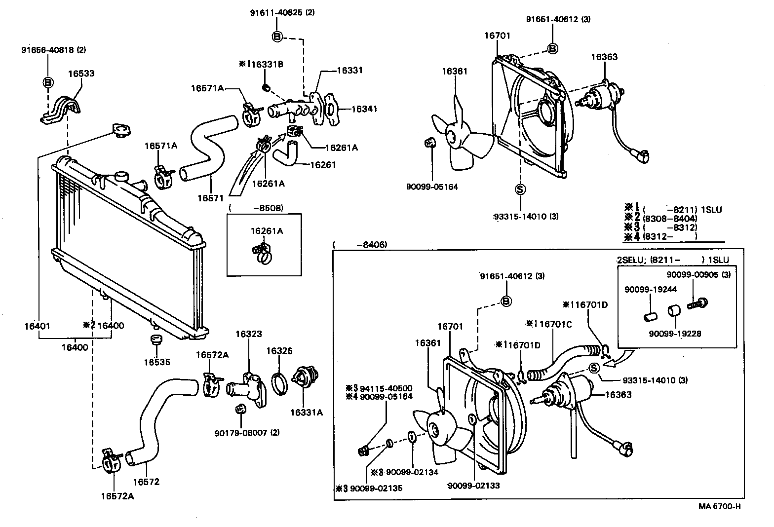 CAMRY VISTA |  RADIATOR WATER OUTLET