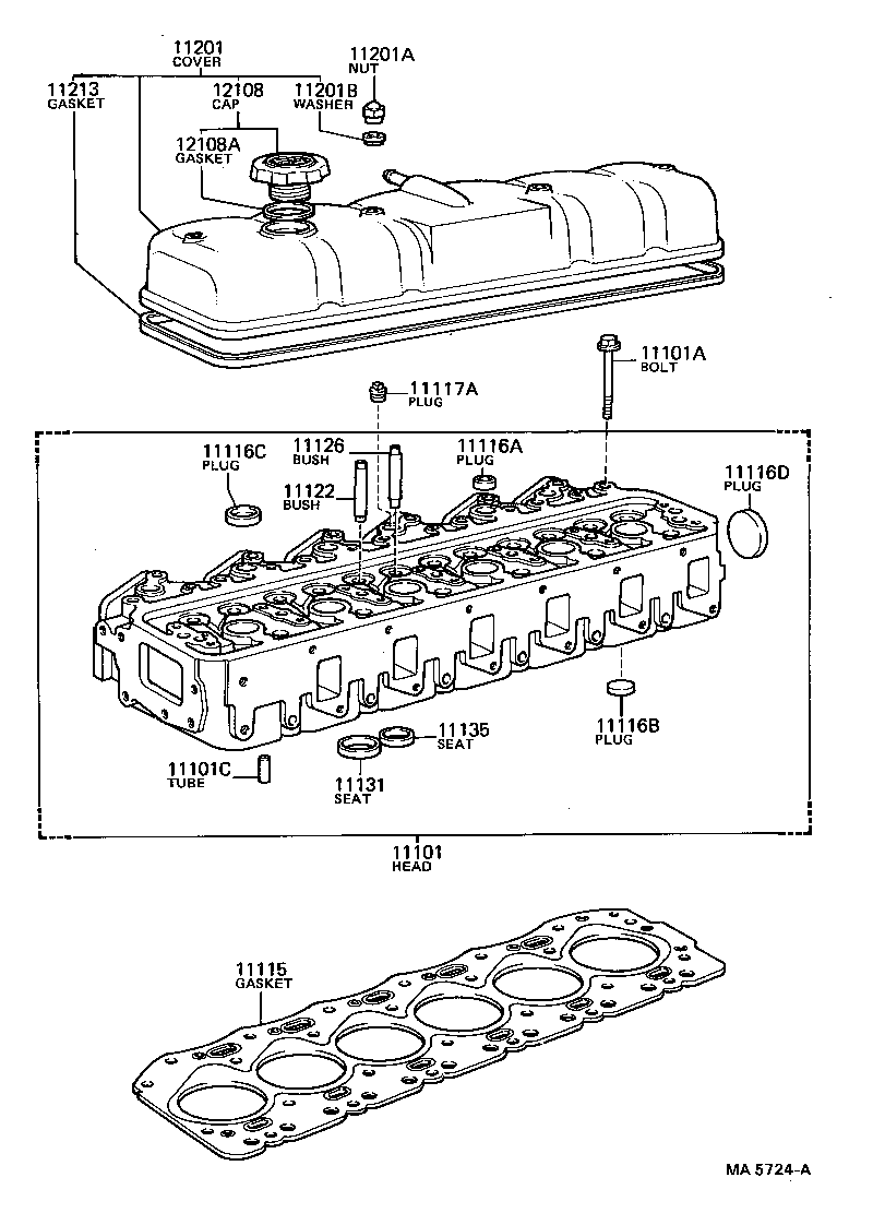  DYNA TOYOACE |  CYLINDER HEAD